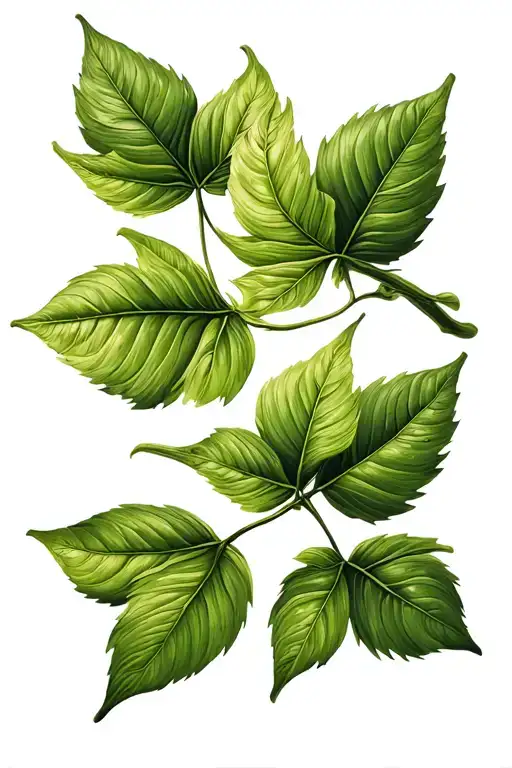 Trebol four leaves tattoo design idea