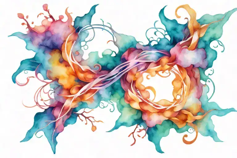 quantum entanglement tattoo design idea