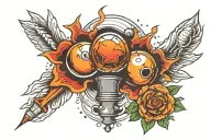 bombs tattoo design idea