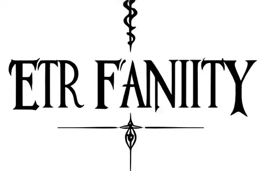 "The family
For eternity " tattoo design idea