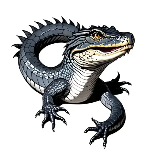 reptile tattoo design idea