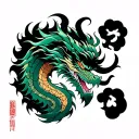 shen long tattoo design idea