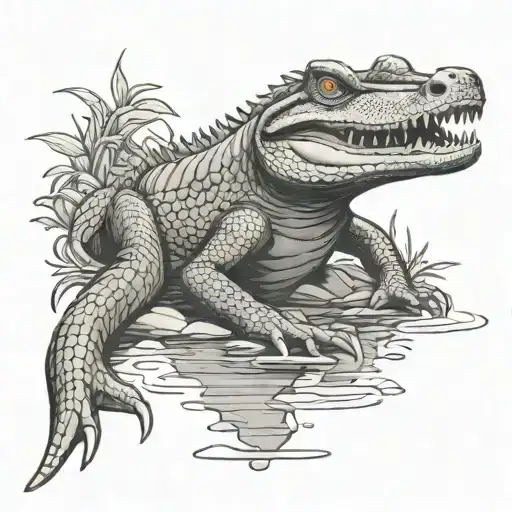 don't get so distracted fighting the alligatorsThat I forget to clean the swamp tattoo design idea