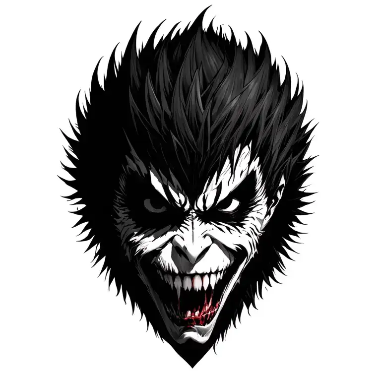Ryuk and Light Yagami tattoo design idea