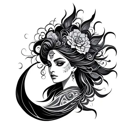 Shakti tattoo design idea