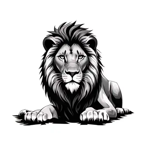 lion with my face in the middle  tattoo design idea