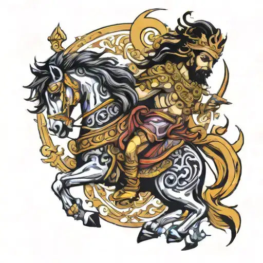 Mahabharat tattoo design idea