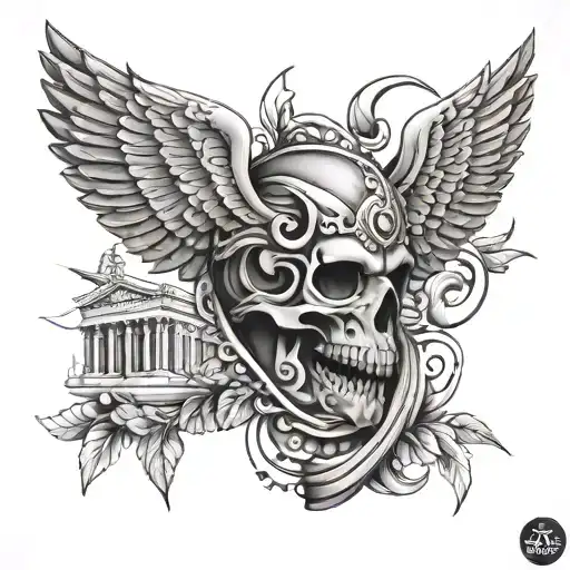 Athens tattoo design idea