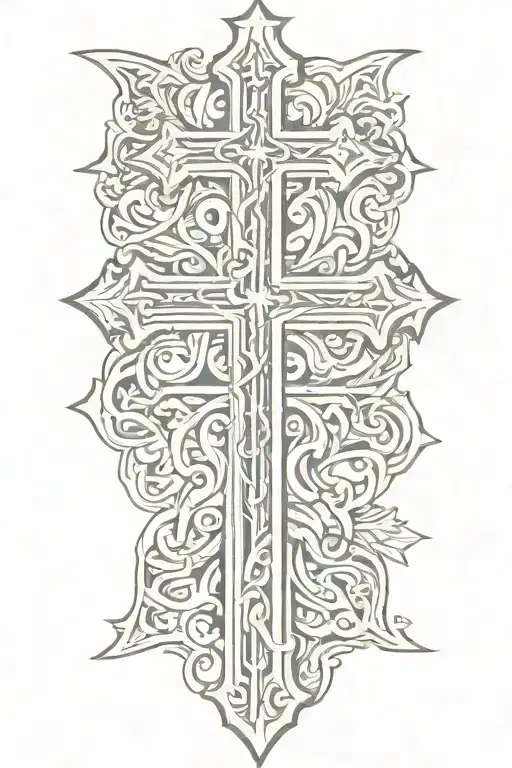 normal cross tattoo tattoo design idea