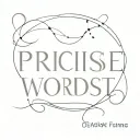 precise word tattoo design idea