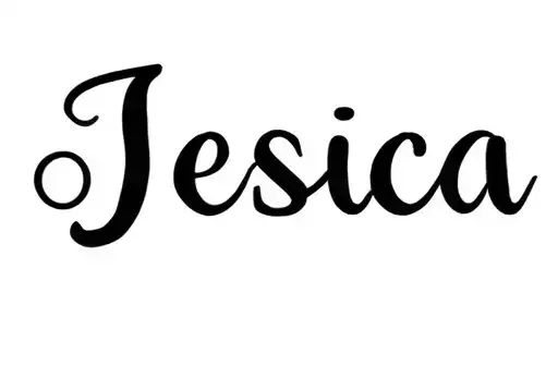 "Jessica" tattoo design idea