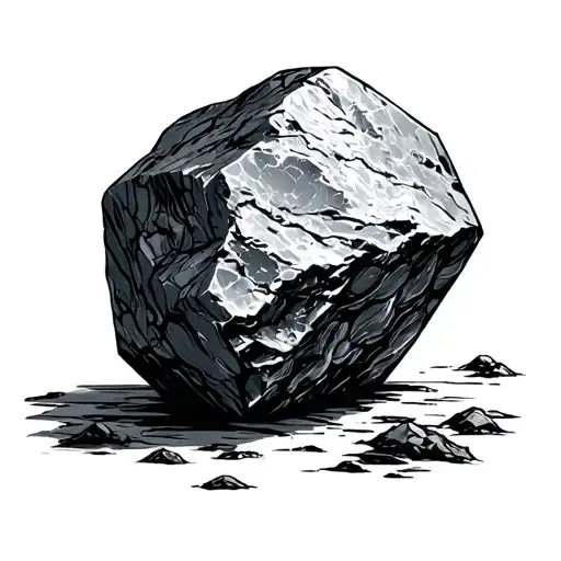 philosopher stone with Stoic virtues tattoo design idea