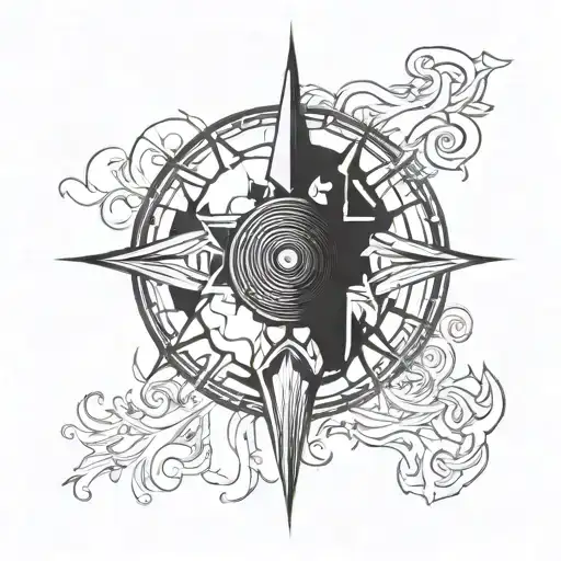 Sunbeam: The central concept could be a sunbeam emanating from a central figure, representing the specific person tattoo design idea