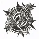 saint christopher tattoo design idea