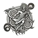 saint christopher tattoo design idea