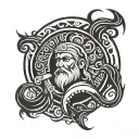 saint christopher tattoo design idea