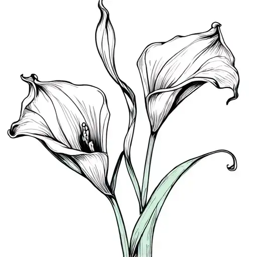 Calla Lilies tattoo design idea