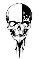 skull tattoo design idea