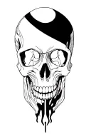 skull tattoo design idea