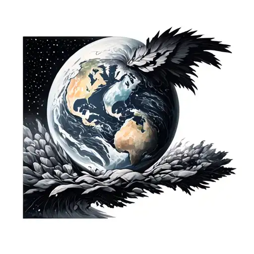 Thus the World Was Created tattoo design idea