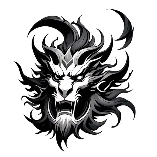 Rahu tattoo design idea