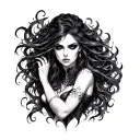 Lilith Diablo 4 tattoo design idea