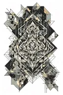 Watercolor tattoo design idea