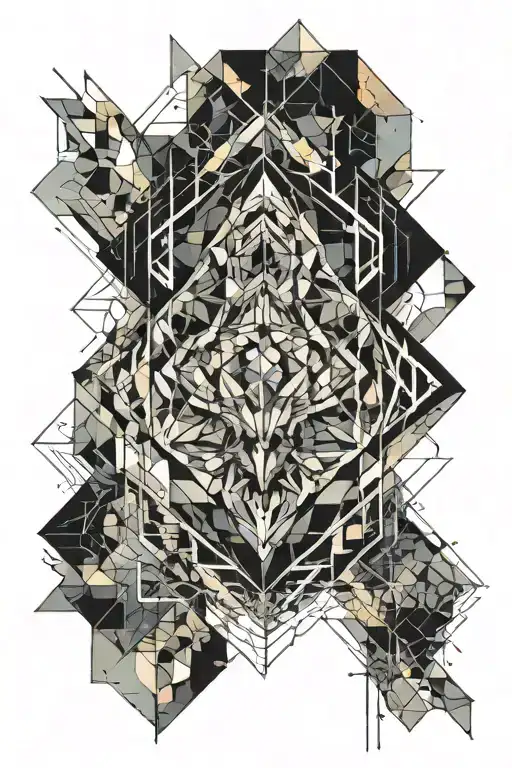 Watercolor tattoo design idea