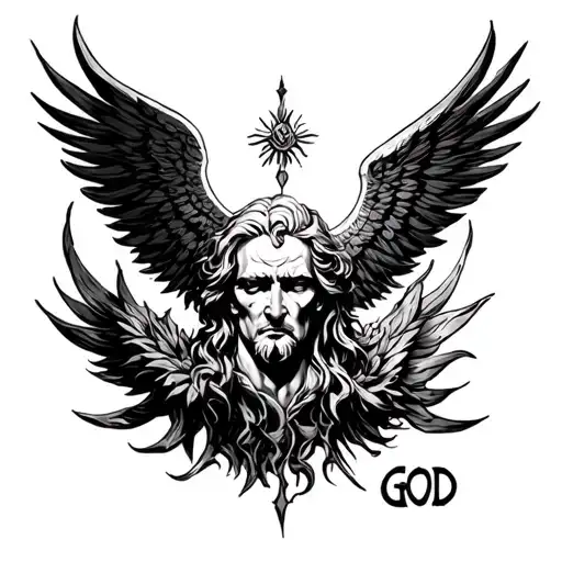 God First tattoo design idea