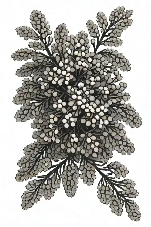 mimosa hostilis dmt molecule forming tattoo design idea