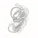 venom tattoo design idea