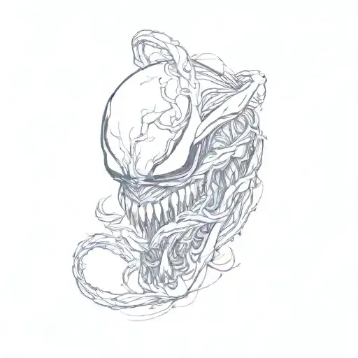 venom tattoo design idea