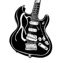 Skeleton Guitar tattoo design idea
