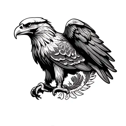 Eagle of Mexico Calavera tattoo design idea