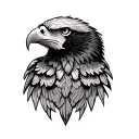 Eagle of Mexico Calavera tattoo design idea