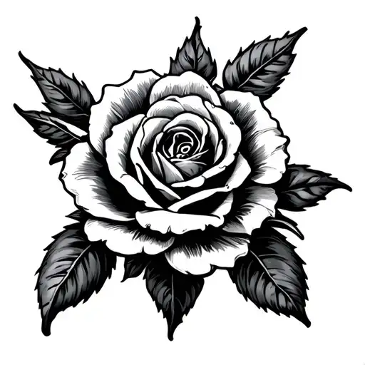 Tudor Rose tattoo design idea