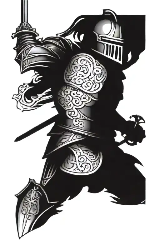 knight armor tattoo tattoo design idea