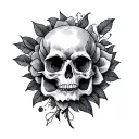 initial or drawing  tattoo design idea