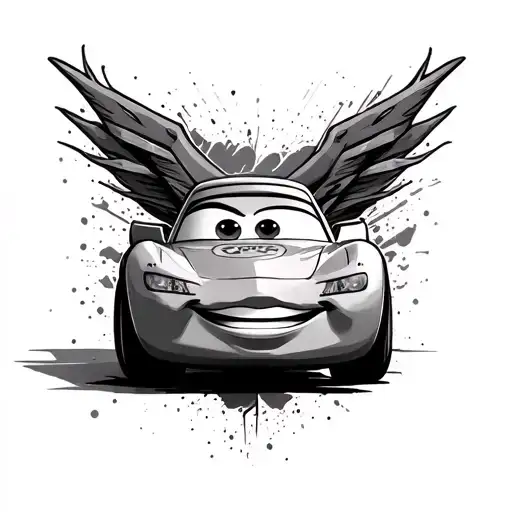 lighting mcqueen tattoo design idea