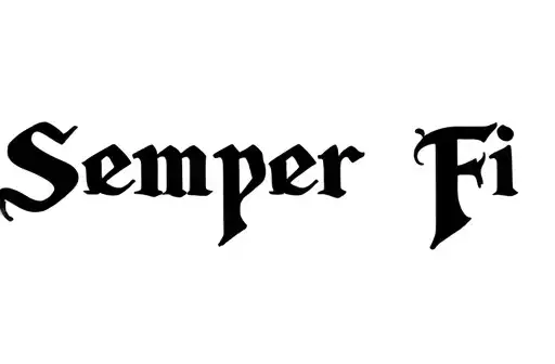 "Semper Fi" tattoo design idea