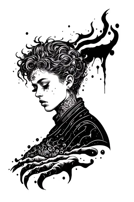 overthinker creative tattoo design idea