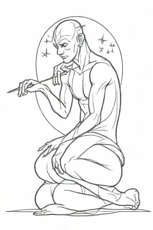 For a long time, in the night, I have had trouble finding the way to the sandman, who is the only one who can tattoo design idea