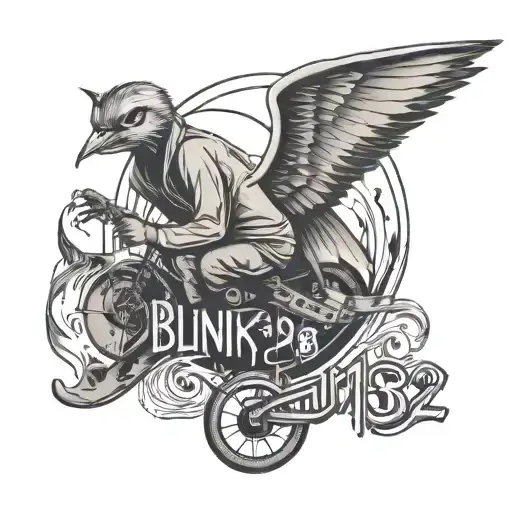 blink 182 take off your pants and jacket tattoo design idea