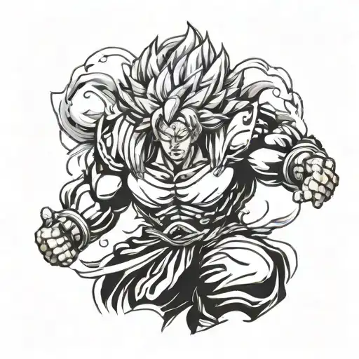 broly   tattoo design idea