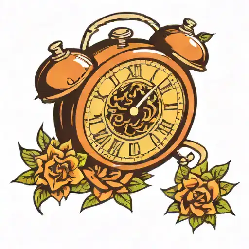 Alarm Clock tattoo tattoo design idea