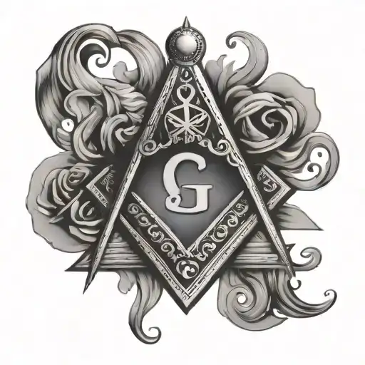 freemason symbol tattoo design idea