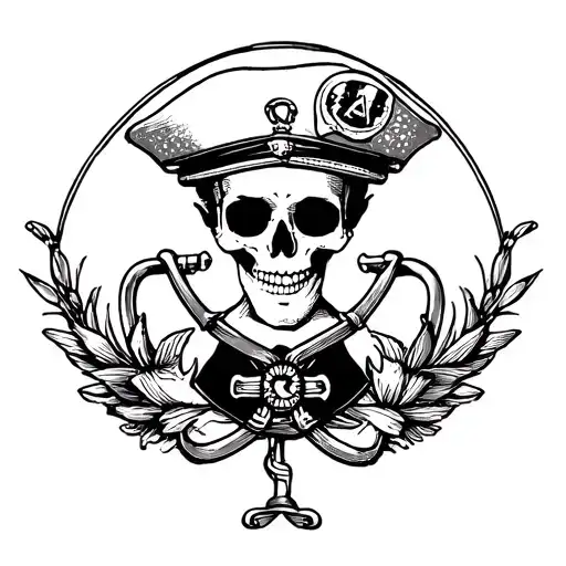 Old school sailor tattoo design idea
