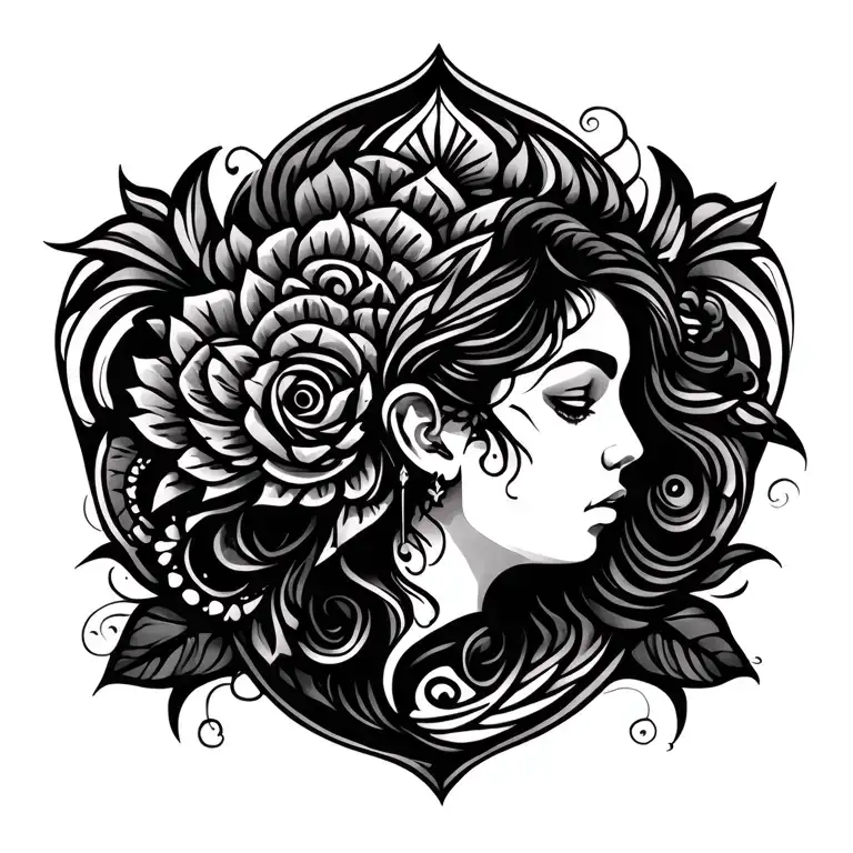 Tribal And Meanings daughter tattoo design idea