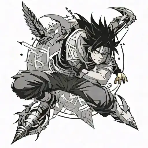 Sasuke cursed mark space themed tattoo tattoo design idea