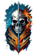 metal arrow tattoo design idea